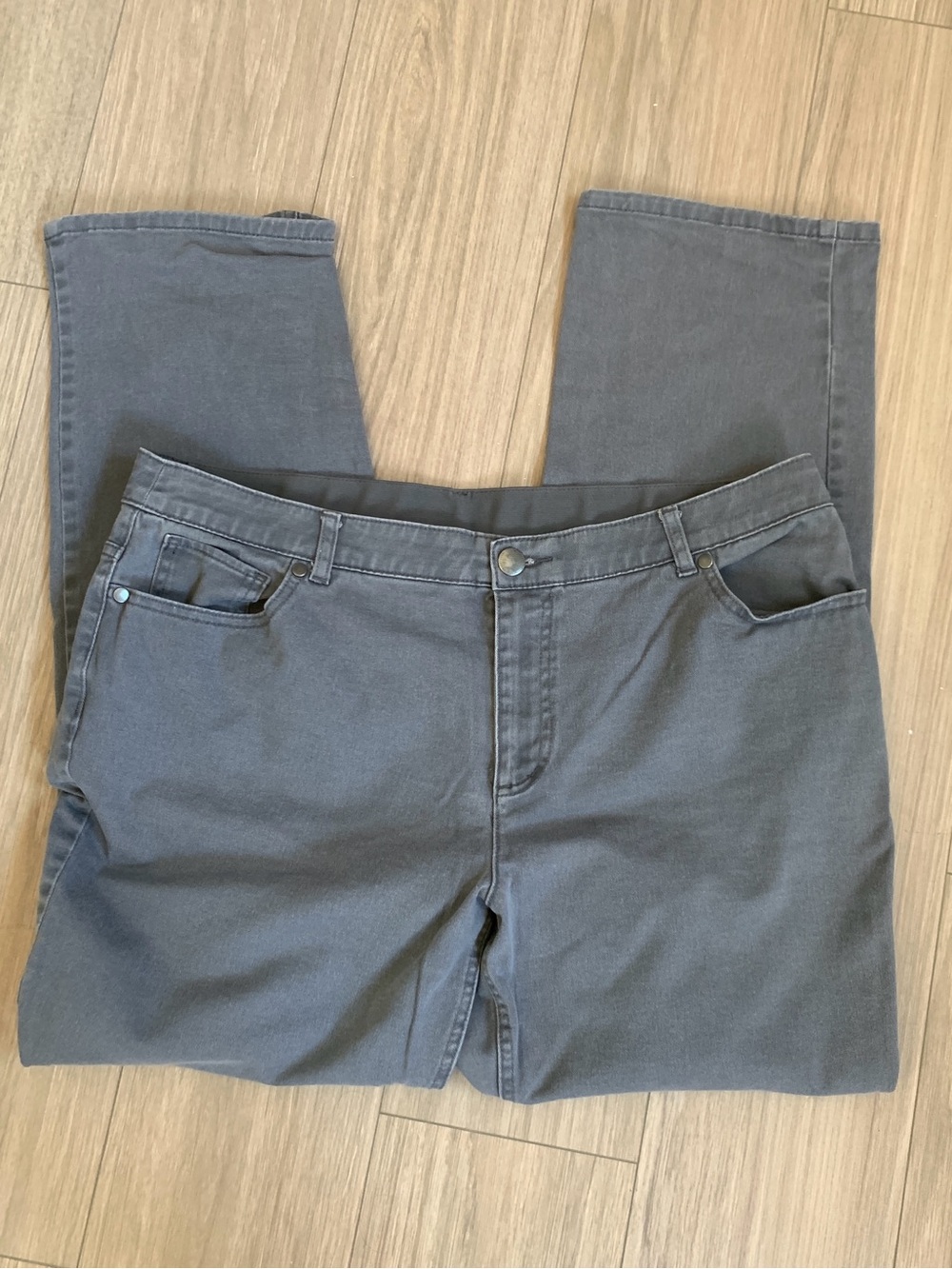 CJ Banks gray jeans